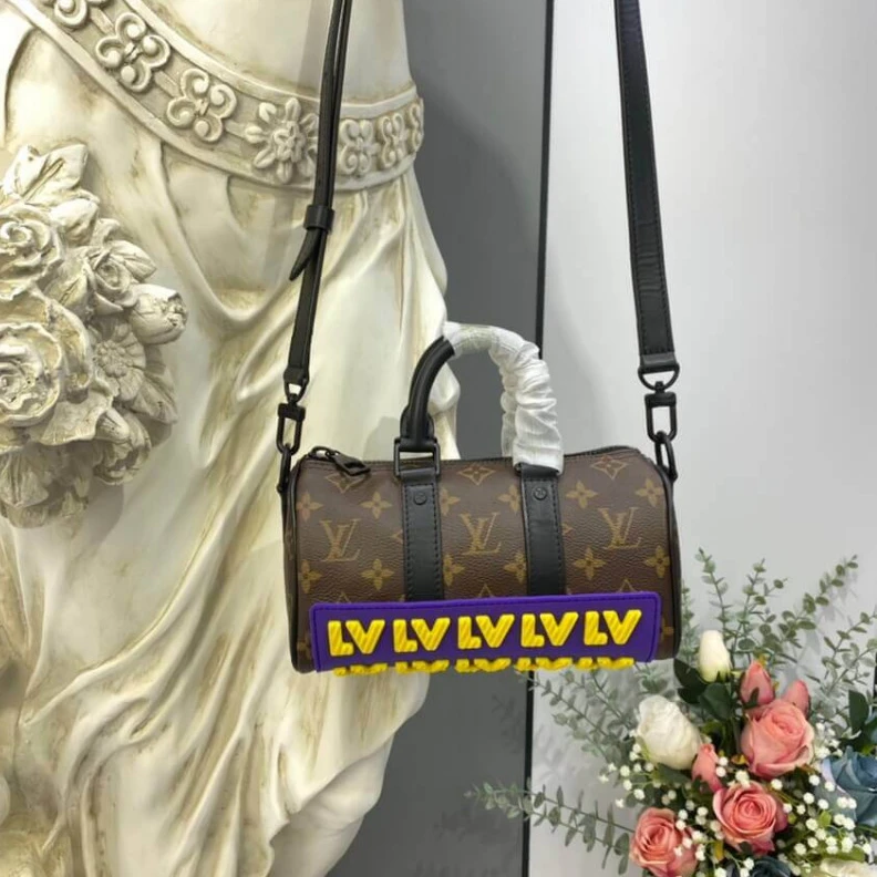 Top lv Strap dro Louis Vuitton Monogram Keepall XS