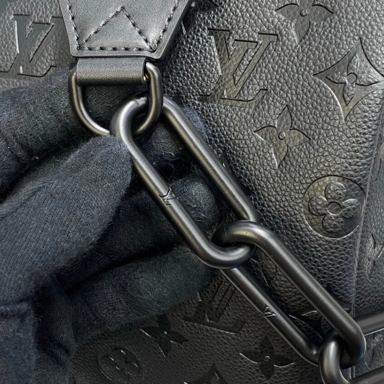 Replica bags 50.0 x 29 Louis Vuitton Monogram Leather Keepall Bandoulière 50 Black