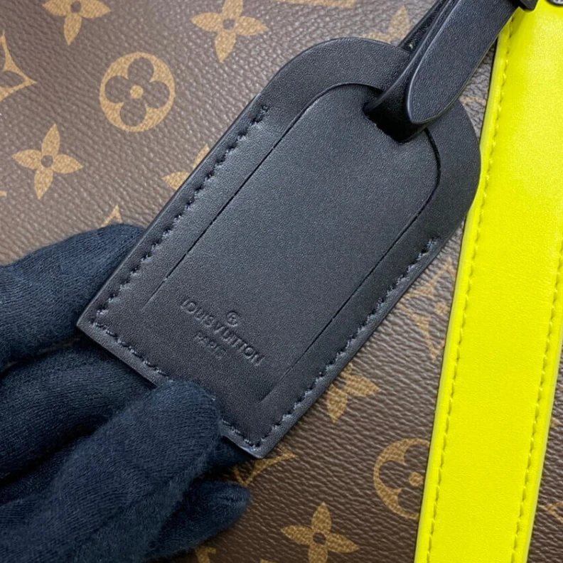 Mythick Handle: D Louis Vuitton Monogram Macassar Canvas Keepall Bandoulière 50