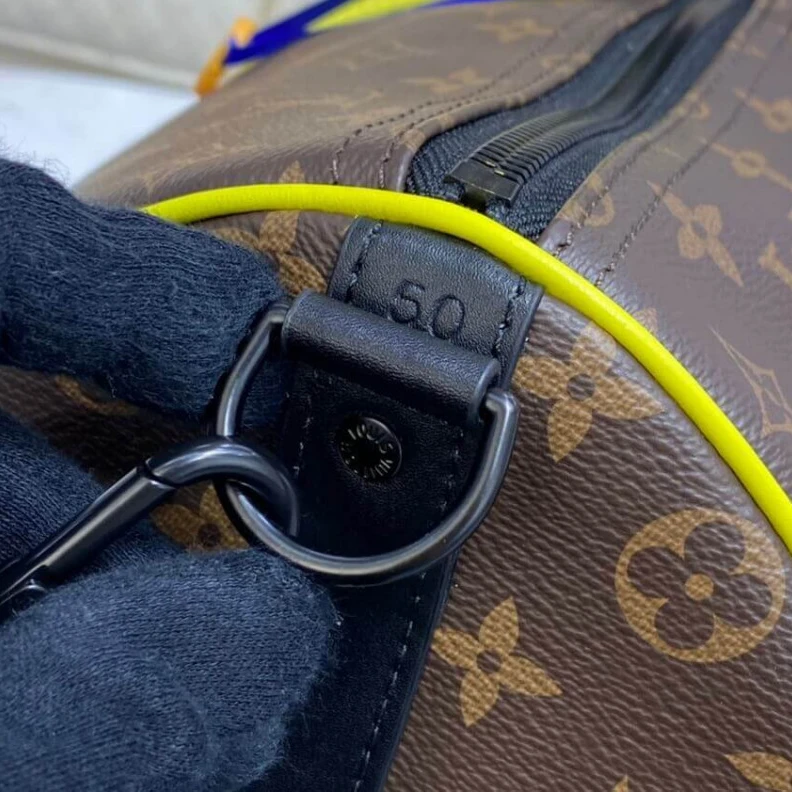 Mythick Handle: D Louis Vuitton Monogram Macassar Canvas Keepall Bandoulière 50