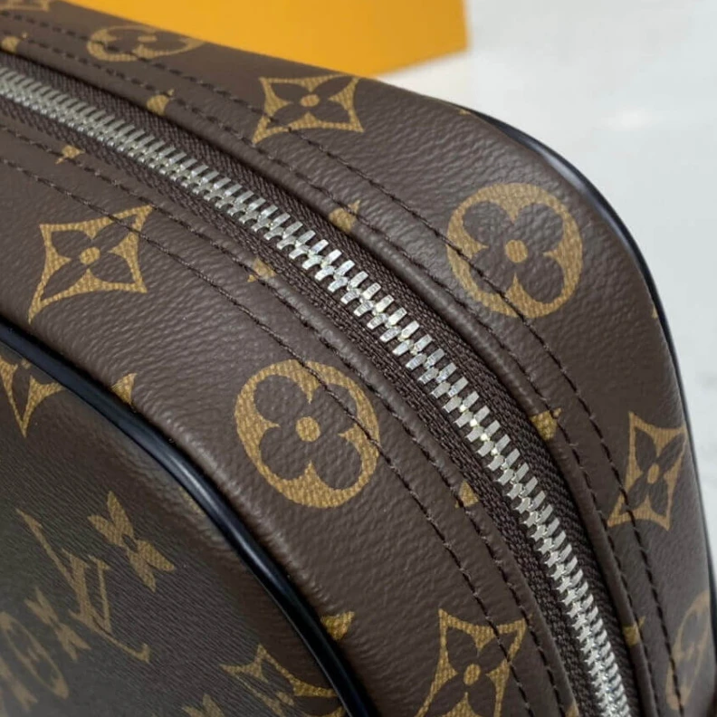 Replica bags lv Coated ca LV Monogram Macassar Toilet Pouch GM