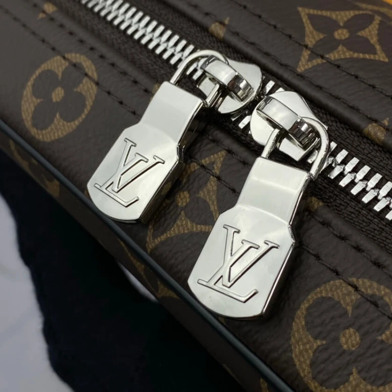 Replica bags lv Coated ca LV Monogram Macassar Toilet Pouch GM