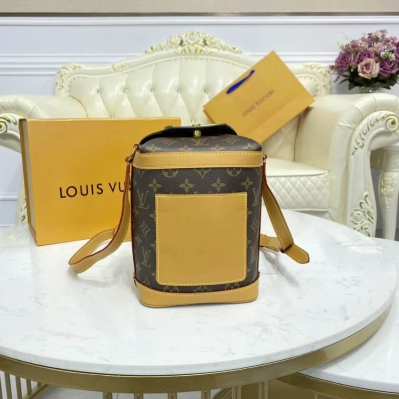 Replica bags lv Adjustabl LV Monogram Milk Box