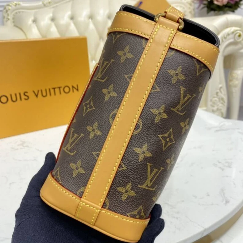 Replica bags lv Adjustabl LV Monogram Milk Box