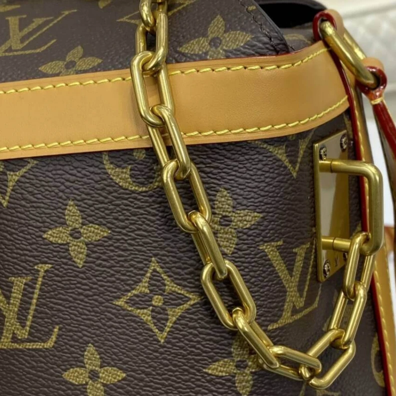 Replica bags lv Adjustabl LV Monogram Milk Box