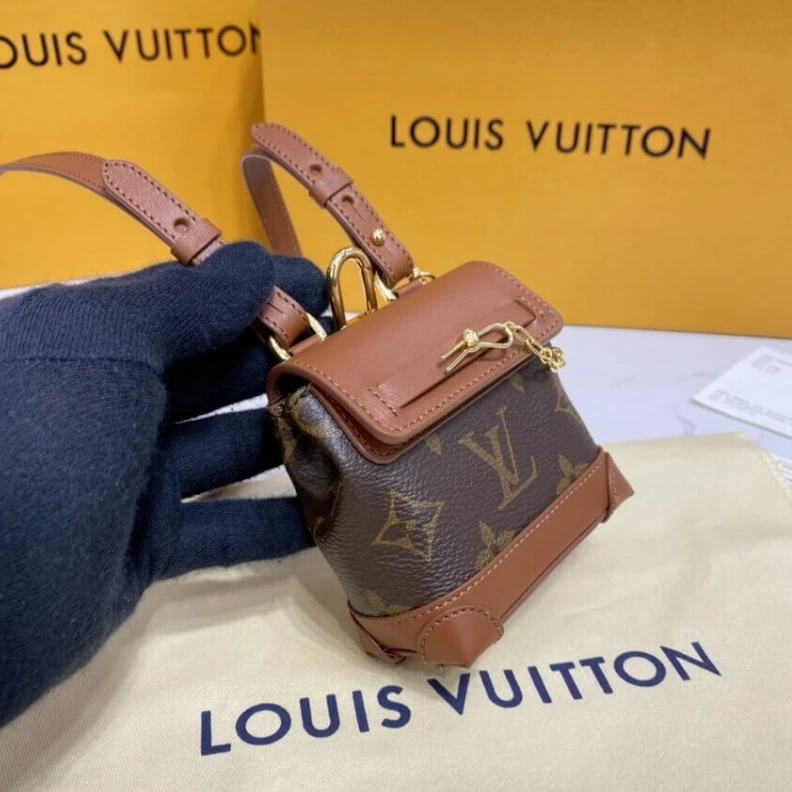 Mythick Removable Louis Vuitton Monogram Mini Steamer Pouch