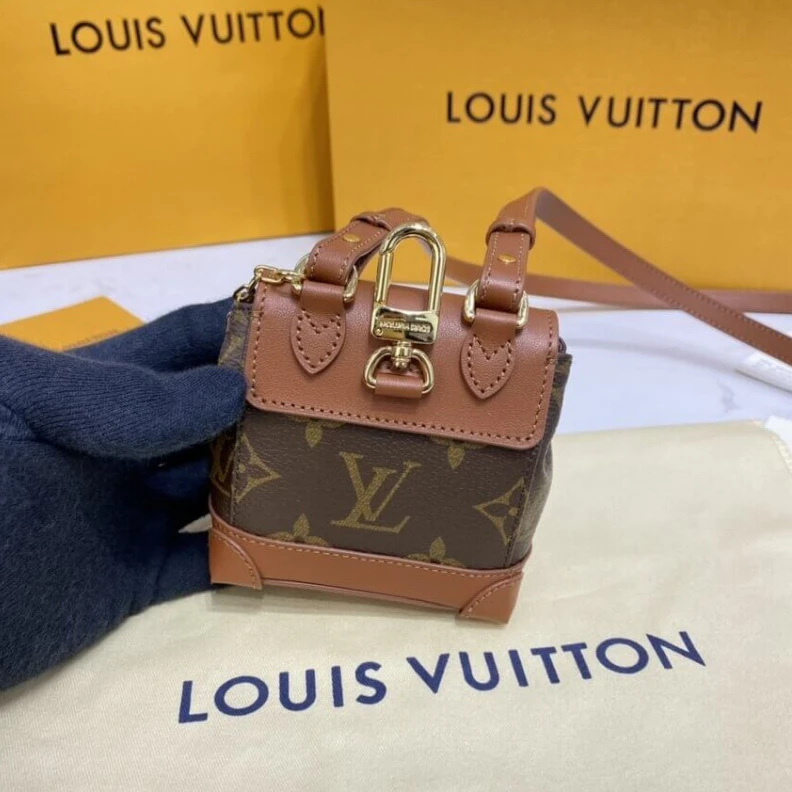 Mythick Removable Louis Vuitton Monogram Mini Steamer Pouch