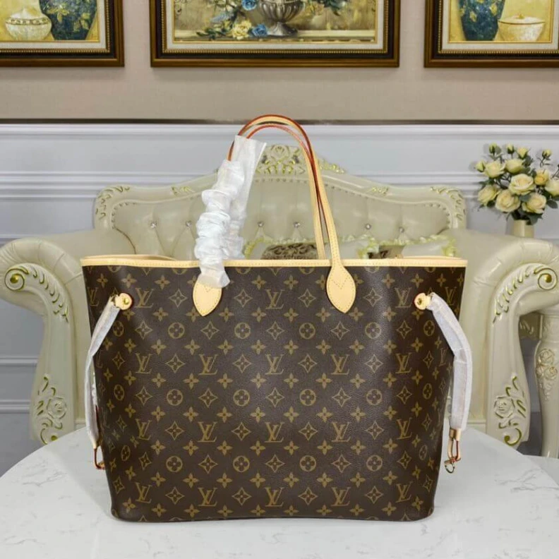 Mythick.ru Flat, tex Louis Vuitton Monogram Neverfull GM Beige