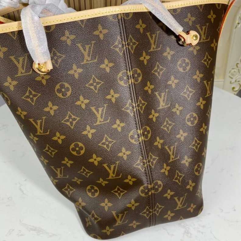 Mythick.ru Flat, tex Louis Vuitton Monogram Neverfull GM Beige