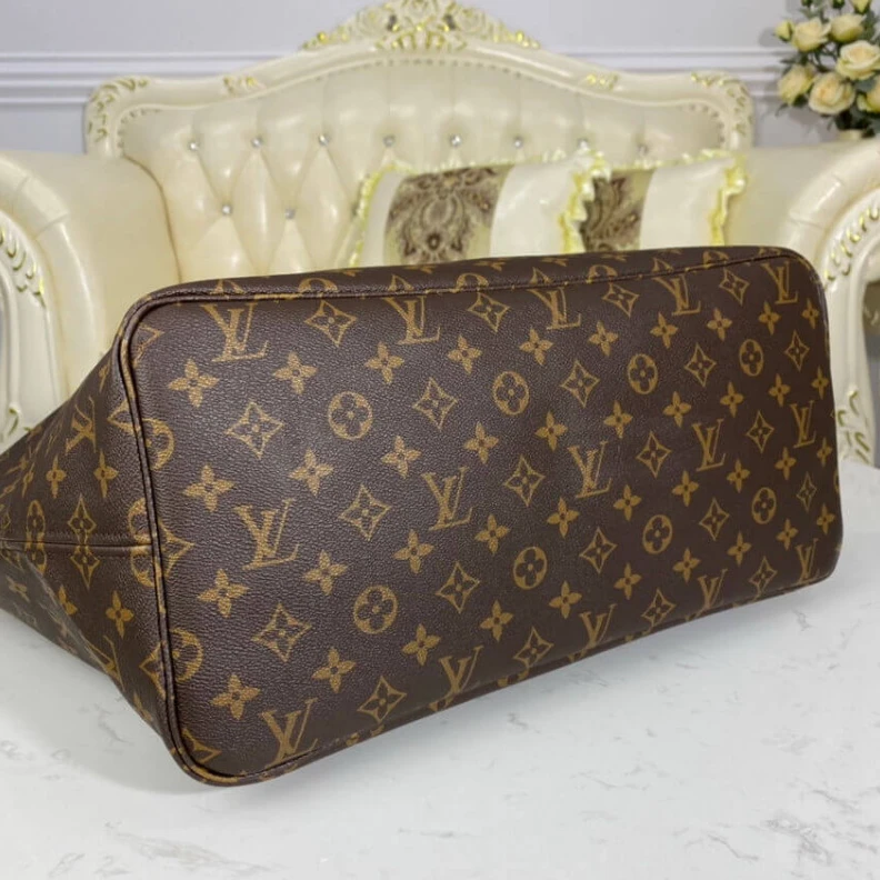 Replica bags lv Natural c Louis Vuitton Monogram Neverfull GM Red
