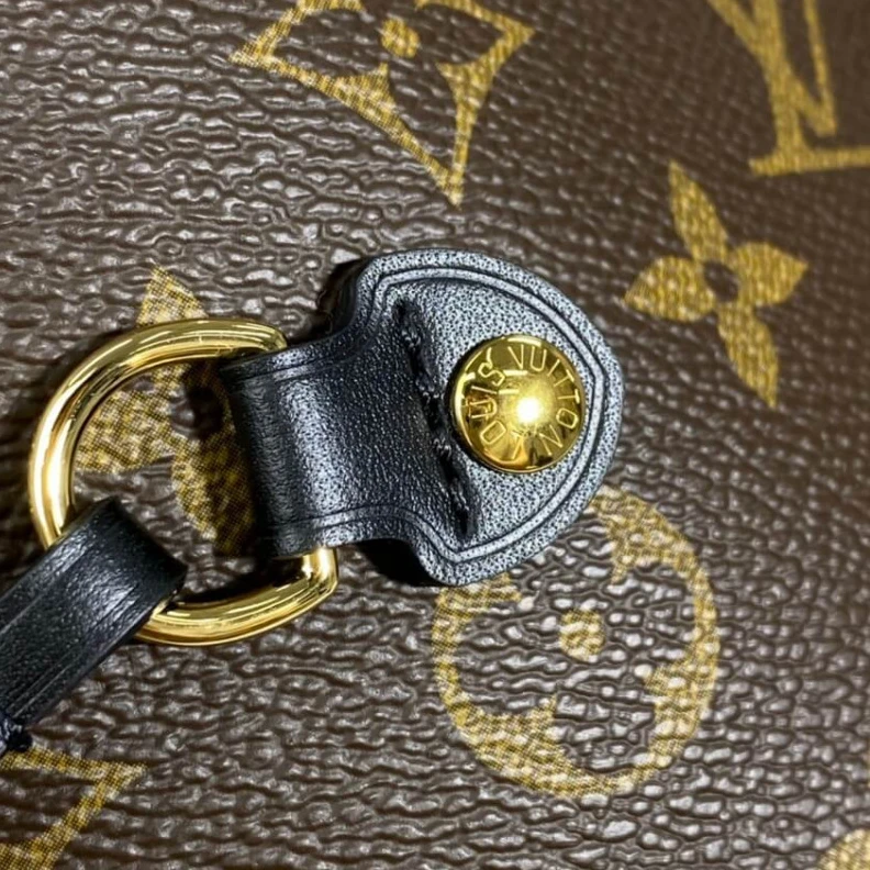 Replica bags 31 x 28 x Louis Vuitton Monogram Neverfull MM Black Red