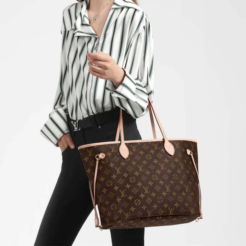 Top lv Flat, tex Louis Vuitton Monogram Neverfull MM Cherry