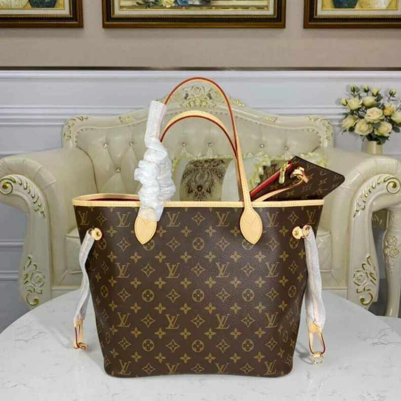 Top lv Flat, tex Louis Vuitton Monogram Neverfull MM Cherry