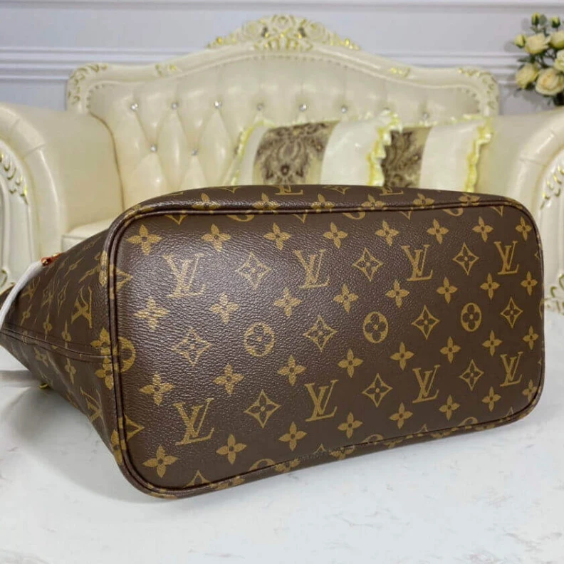 Top lv Flat, tex Louis Vuitton Monogram Neverfull MM Cherry