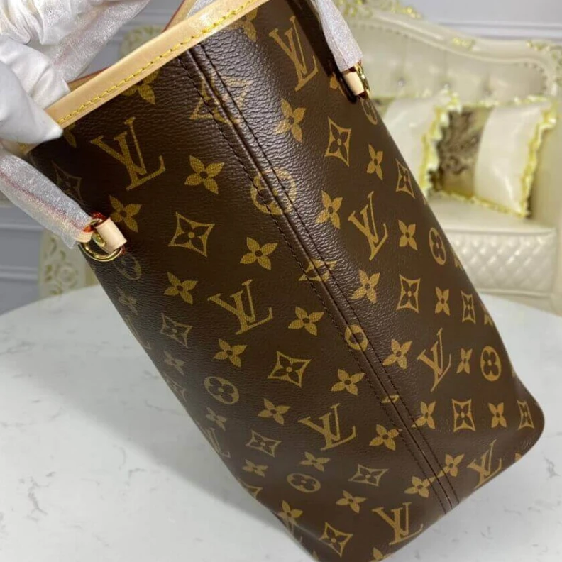 Top lv Flat, tex Louis Vuitton Monogram Neverfull MM Cherry