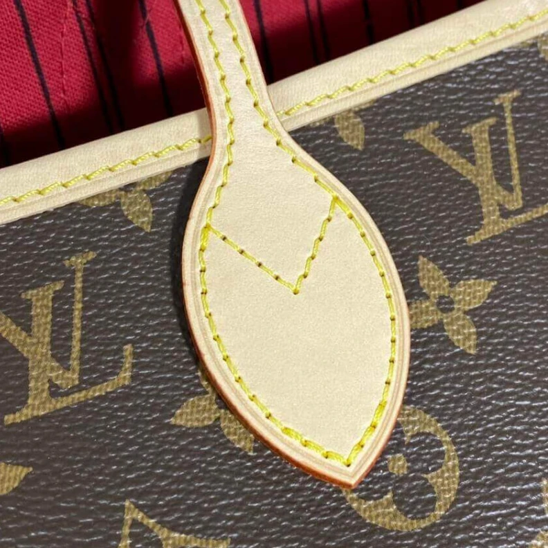 Top lv Flat, tex Louis Vuitton Monogram Neverfull MM Cherry