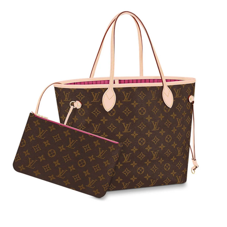 4 side la Louis Vuitton Monogram Neverfull MM Peony