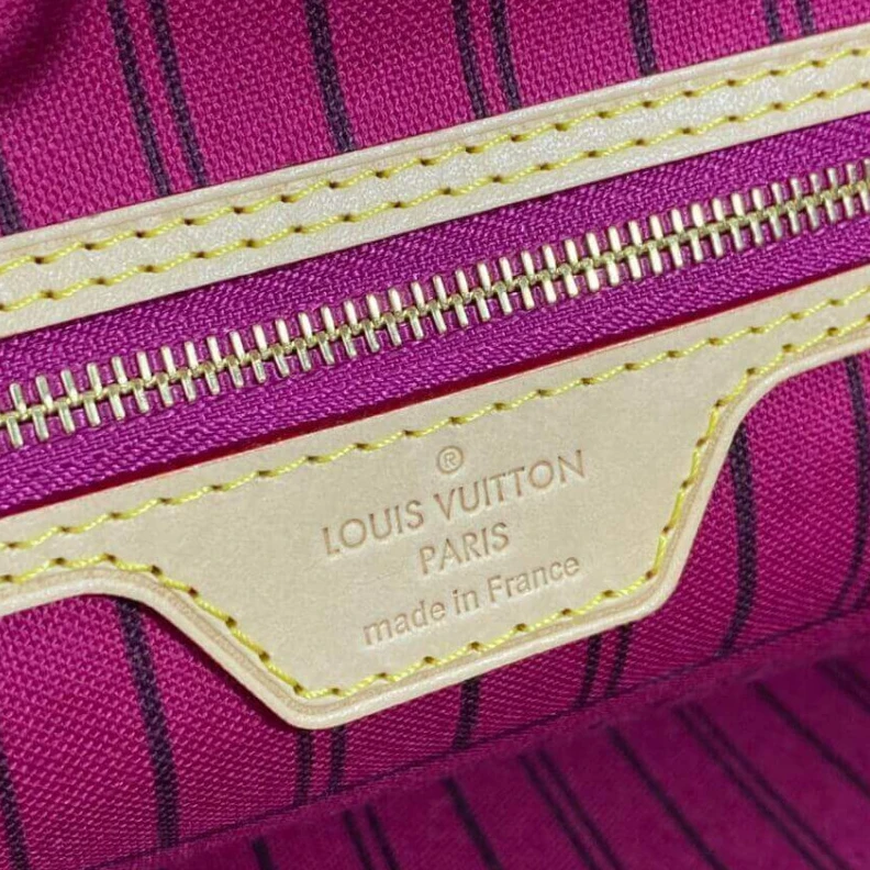 Top lv 4 side la Louis Vuitton Monogram Neverfull MM Peony