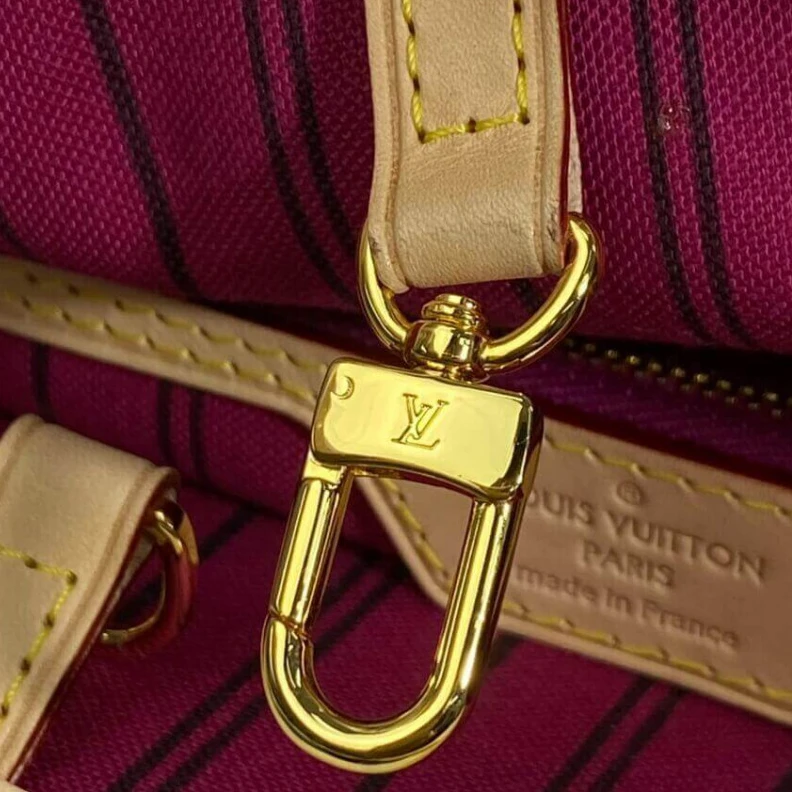 Top lv 4 side la Louis Vuitton Monogram Neverfull MM Peony