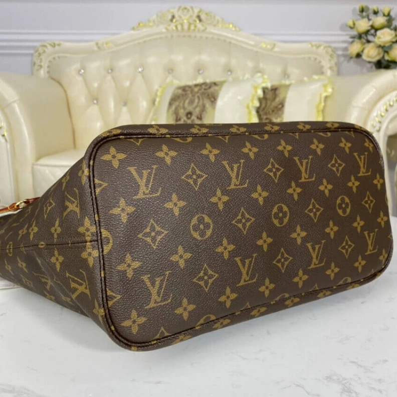 Mythick Removable Louis Vuitton Monogram Neverfull MM Pink
