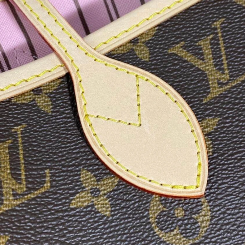 Mythick Removable Louis Vuitton Monogram Neverfull MM Pink