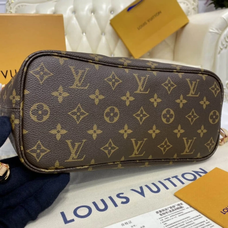 Mythick ru Goldcolor Louis Vuitton Monogram Neverfull PM Fuchsia