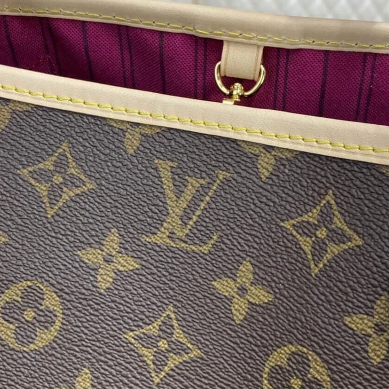 Mythick ru Goldcolor Louis Vuitton Monogram Neverfull PM Fuchsia