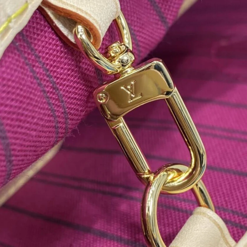 Mythick ru Goldcolor Louis Vuitton Monogram Neverfull PM Fuchsia