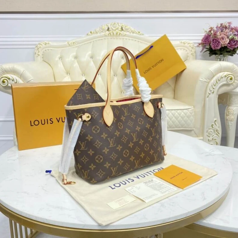 Top lv 29 x 22 x Louis Vuitton Monogram Neverfull PM Red