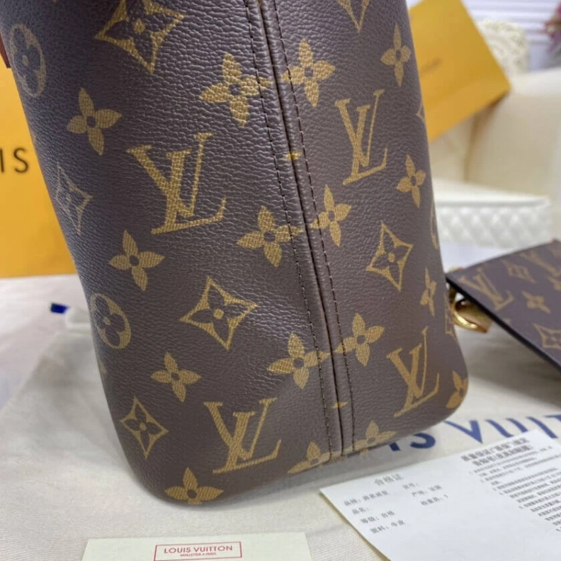 Top lv 29 x 22 x Louis Vuitton Monogram Neverfull PM Red
