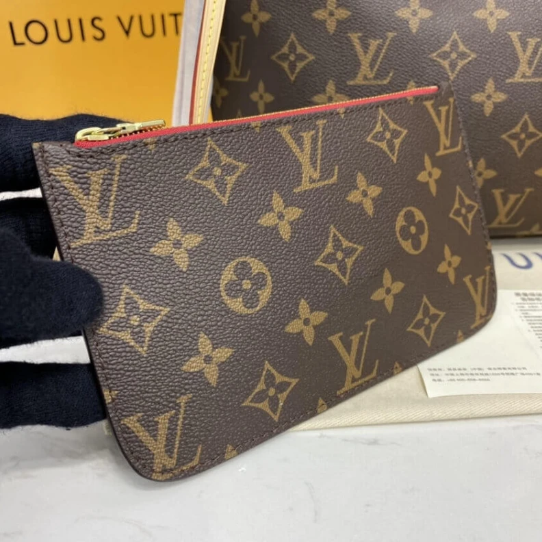Top lv 29 x 22 x Louis Vuitton Monogram Neverfull PM Red