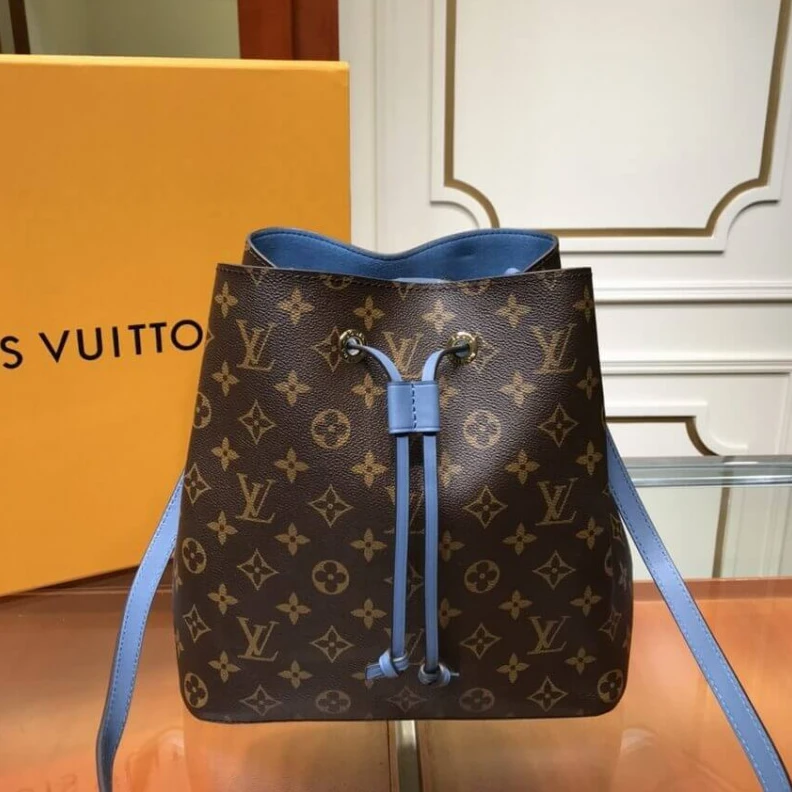Replica bag Strap Dro Louis Vuitton Monogram Néonoé MM Blue
