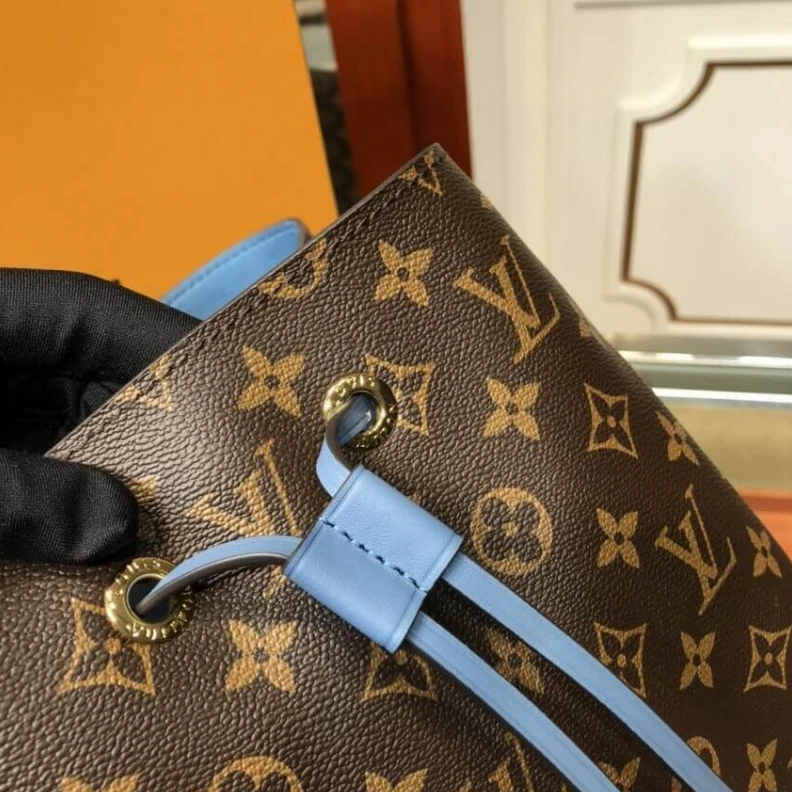 Replica bag Strap Dro Louis Vuitton Monogram Néonoé MM Blue