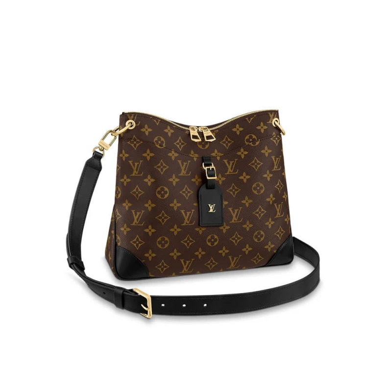 Inside fl Louis Vuitton Monogram Odeon MM Black