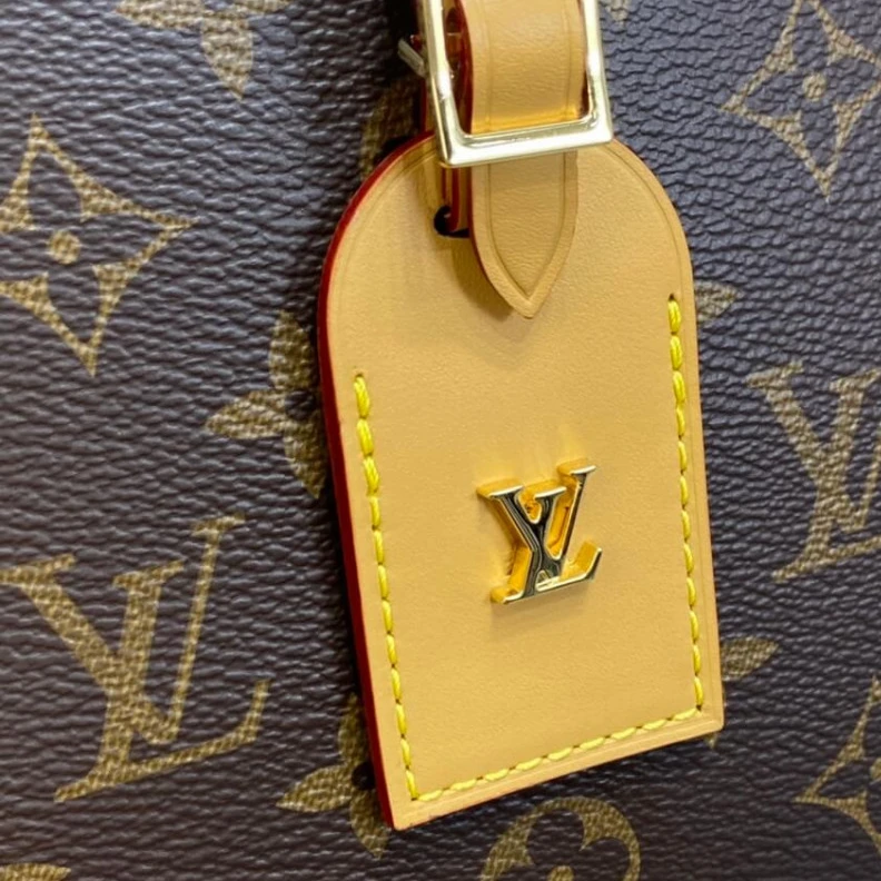 Top lv 2 leather Louis Vuitton Monogram Odeon MM Natural