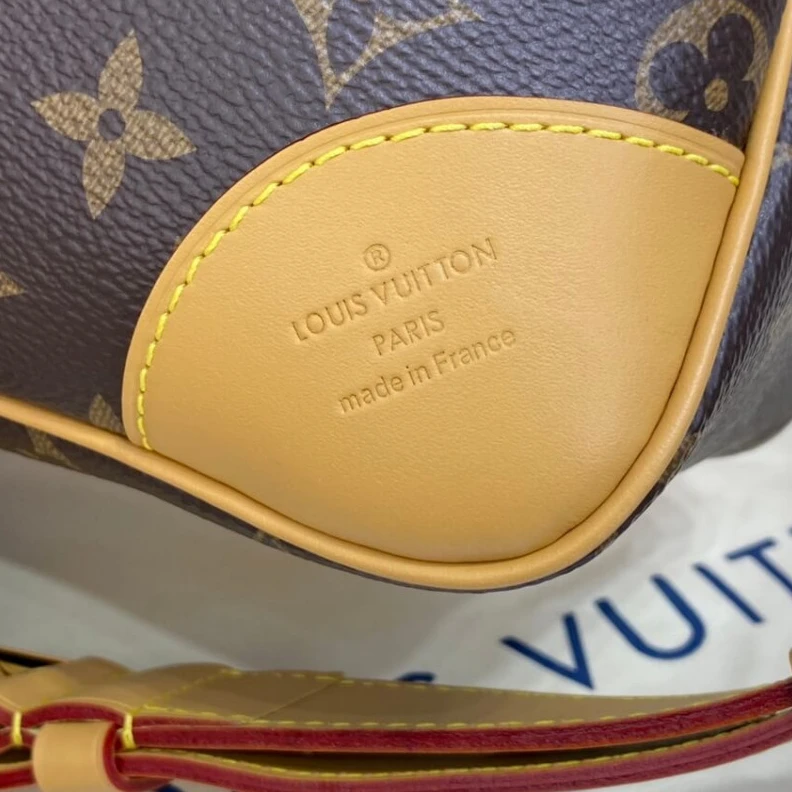 Top lv 2 leather Louis Vuitton Monogram Odeon MM Natural