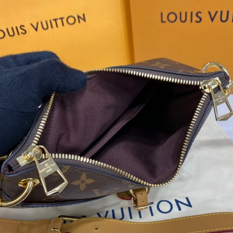 Replica bags lv Strap Dro Louis Vuitton Monogram Odeon PM Natural