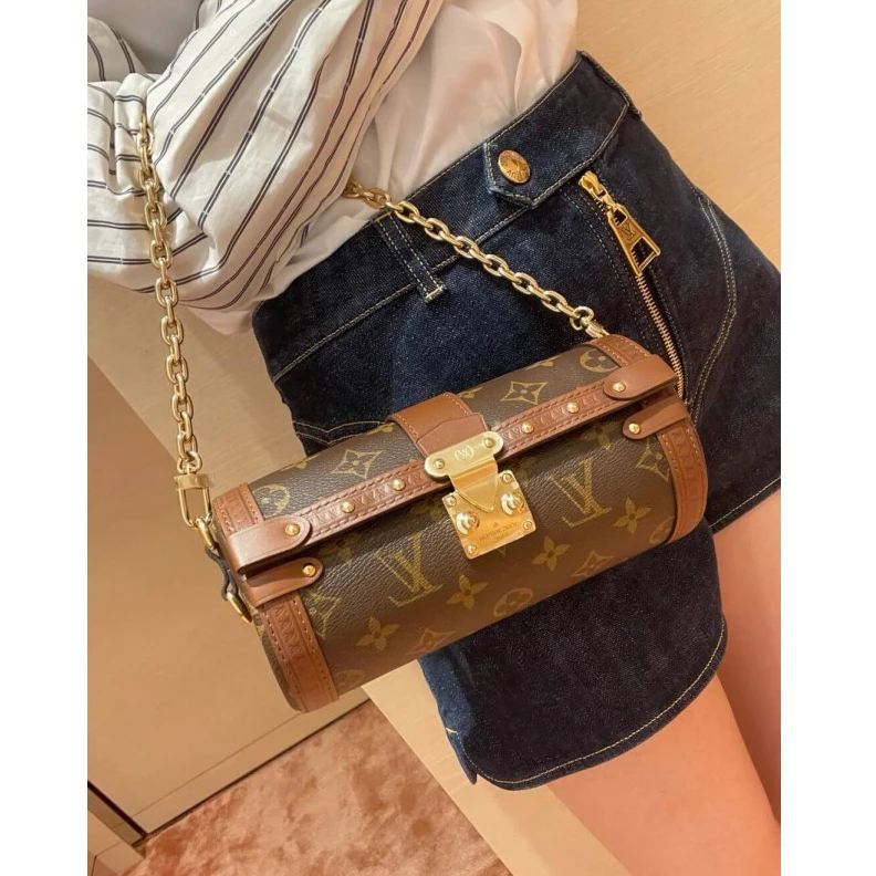 Lv belts replica Strap dro Louis Vuitton Monogram Papillon Trunk