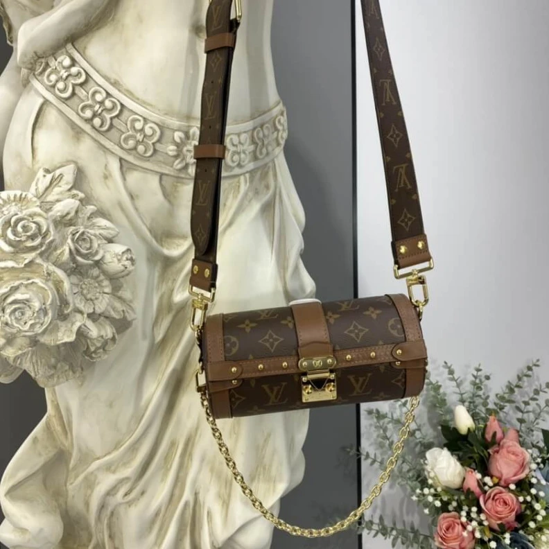 Lv belts replica Strap dro Louis Vuitton Monogram Papillon Trunk