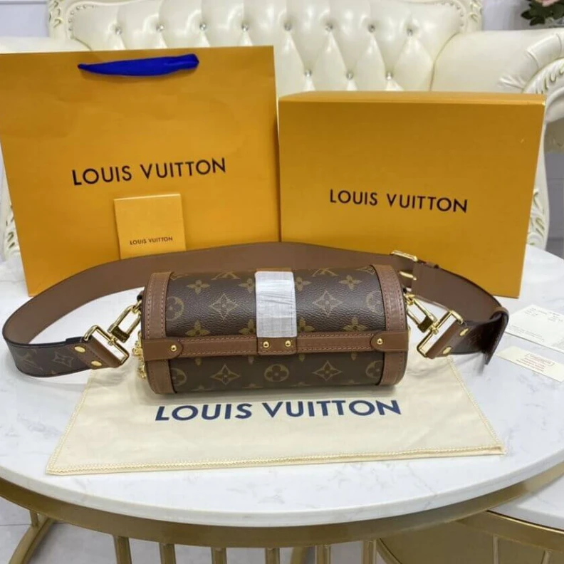 Lv belts replica Strap dro Louis Vuitton Monogram Papillon Trunk