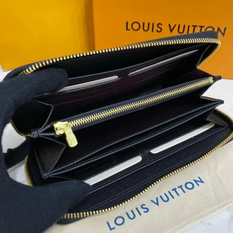 Mythick ru 2 inside Louis Vuitton Monogram Pattern Zippy Wallet Black