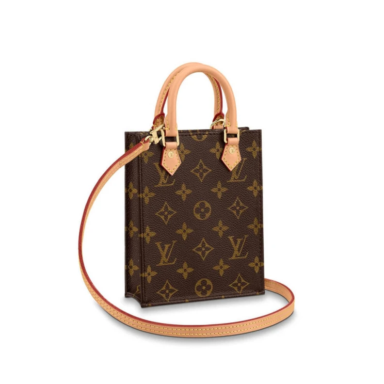 Handle:Do Louis Vuitton Monogram Petit Sac Plat