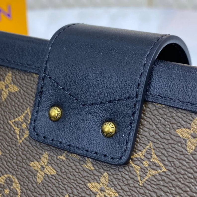 Replica bags lv Sheepskin Louis Vuitton Monogram Petite Malle Antique Brass Hardware