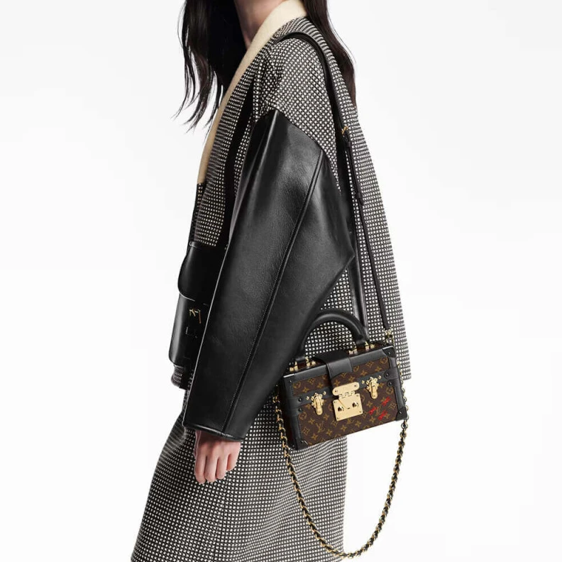 Top lv Magnetic Louis Vuitton Monogram Petite Malle Capitale