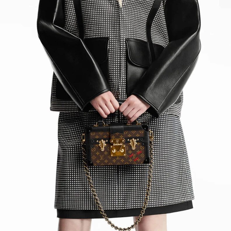 Top lv Magnetic Louis Vuitton Monogram Petite Malle Capitale
