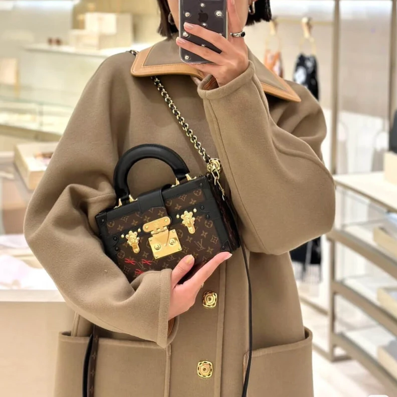 Top lv Magnetic Louis Vuitton Monogram Petite Malle Capitale
