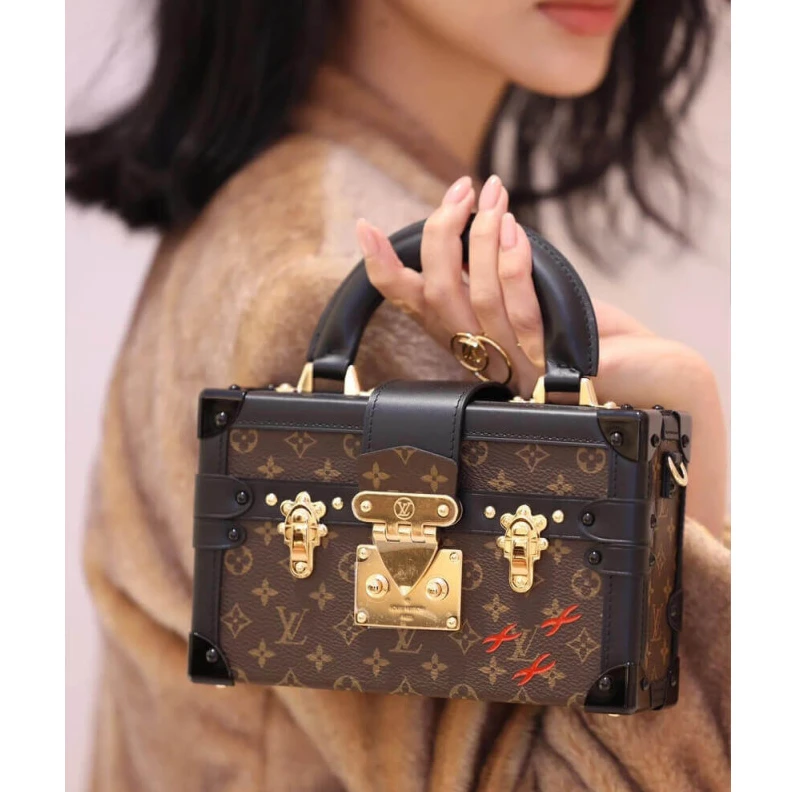 Top lv Magnetic Louis Vuitton Monogram Petite Malle Capitale