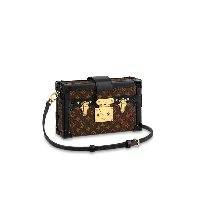 Strap dro Louis Vuitton Monogram Petite Malle Gold Hardware