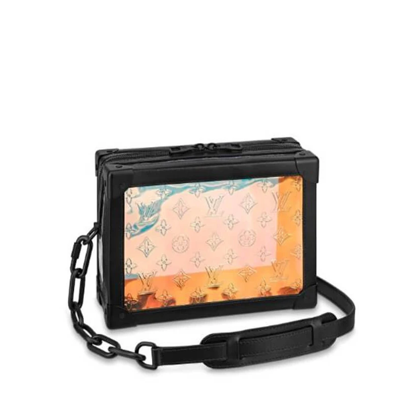 Zip closu Louis Vuitton Monogram Prism Plastic Soft Trunk