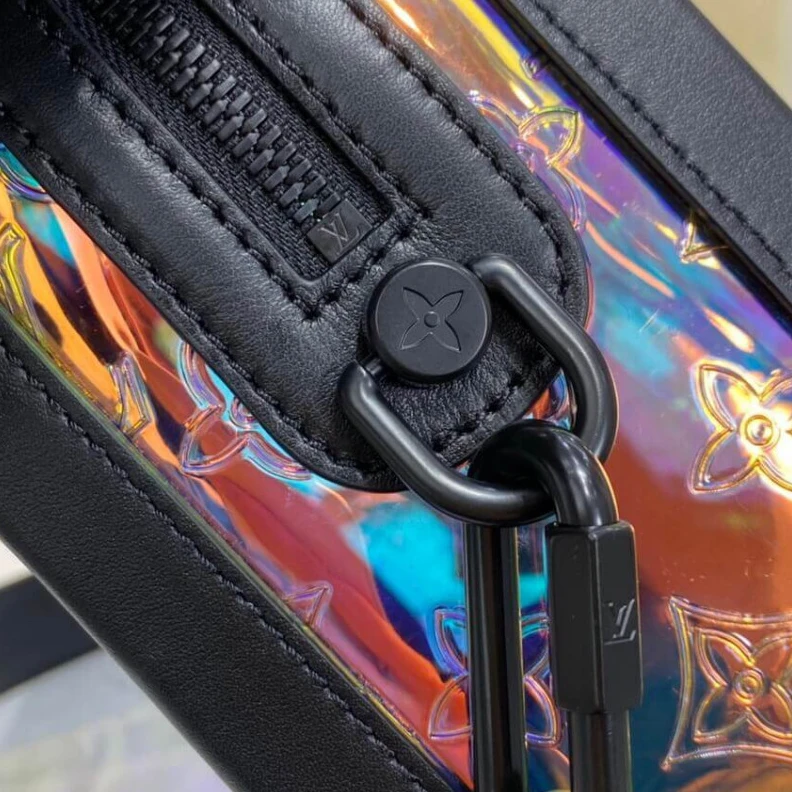 Mythick Zip closu Louis Vuitton Monogram Prism Plastic Soft Trunk